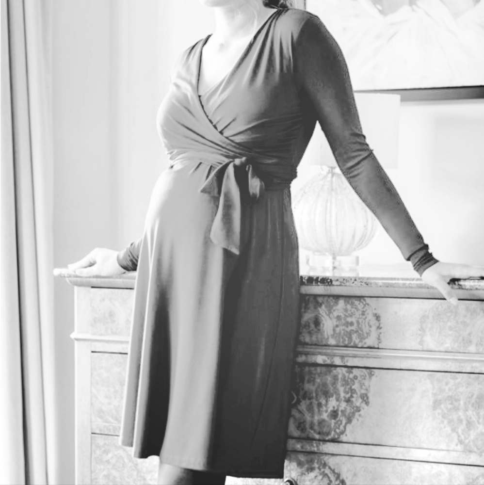 Seraphine Nursing & Maternity Wrap Dress
